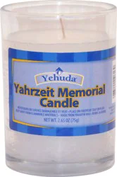 Yehuda Yahrzeit Memorial Candle 1 ea