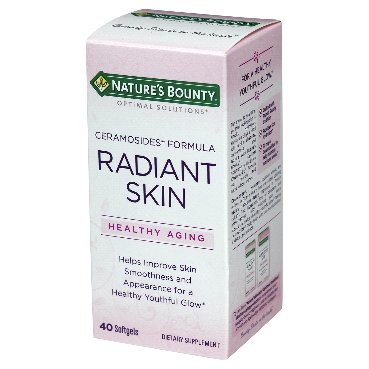 slide 5 of 8, Nature's Bounty Optimal Solutions Radiant Skin Ceramocides, 40 ct