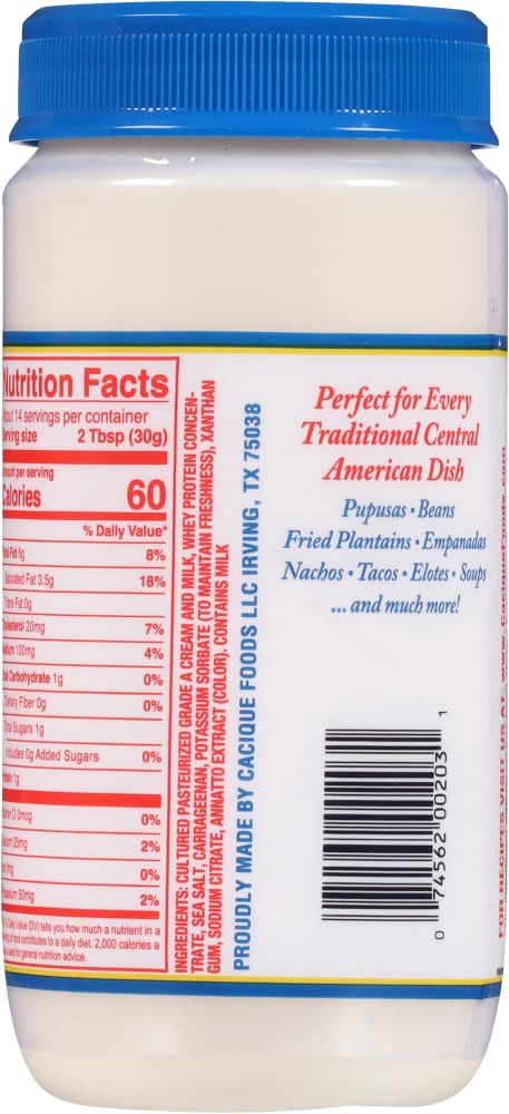 slide 4 of 5, Cacique Salvadoran Style Crema Salvadorena Sour Cream 15 oz, 15 oz