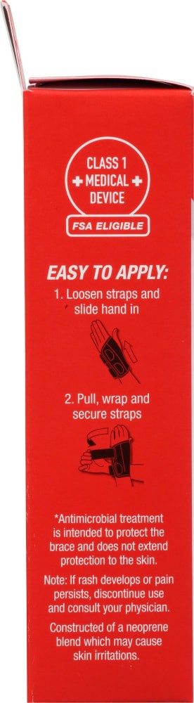 slide 4 of 4, Mueller Small/Medium Fitted Left Hand Wrist Brace, 1 ct