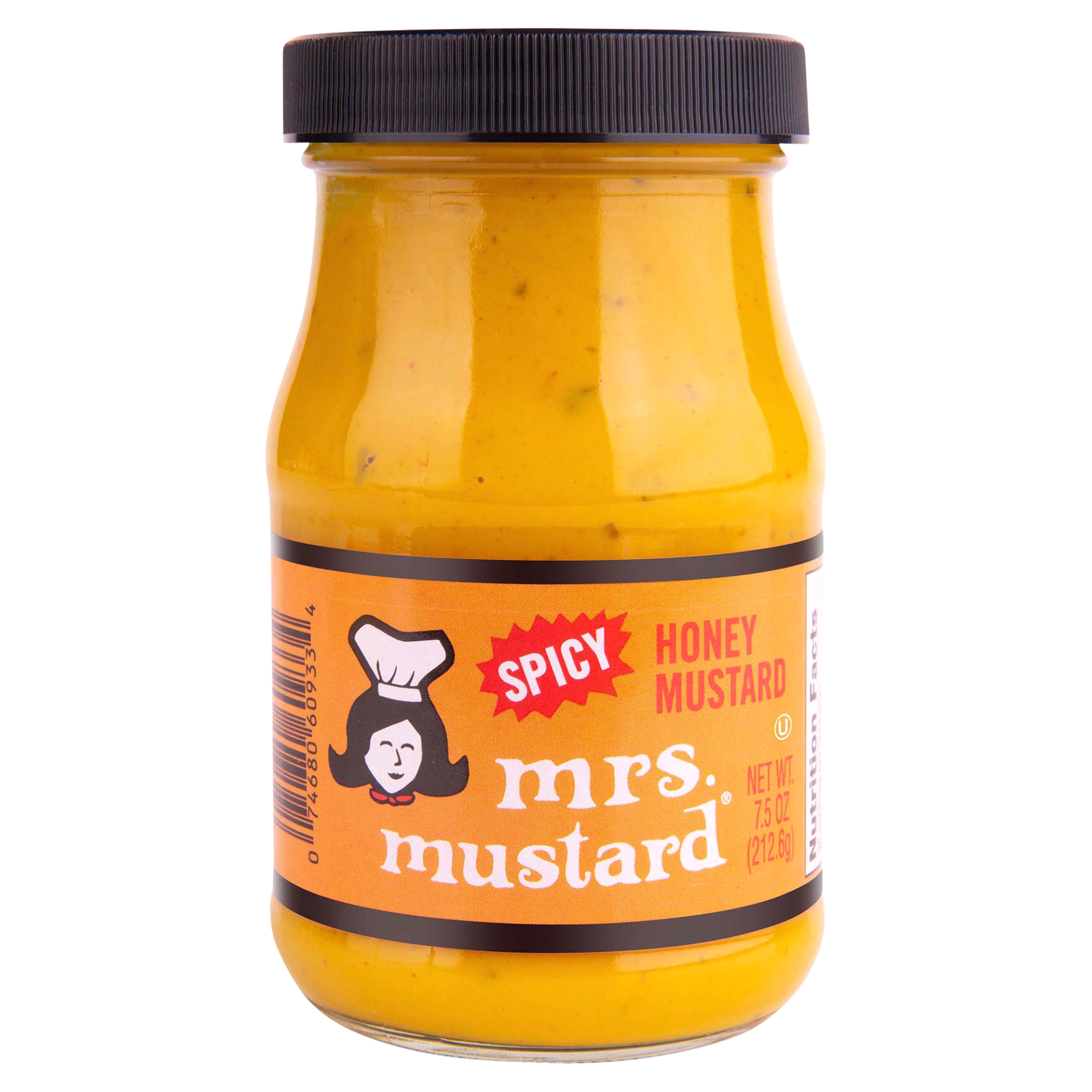 slide 1 of 1, Mrs. Mustard Spicy Honey Mustard, 7.5 oz