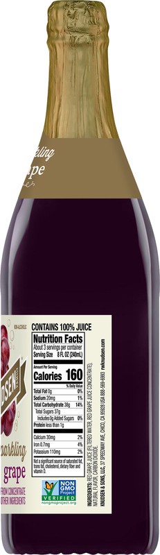 slide 5 of 5, RW Knudsen Family Non-Alcoholic Sparkling Grape Juice 25.4 fl oz, 25.4 fl oz