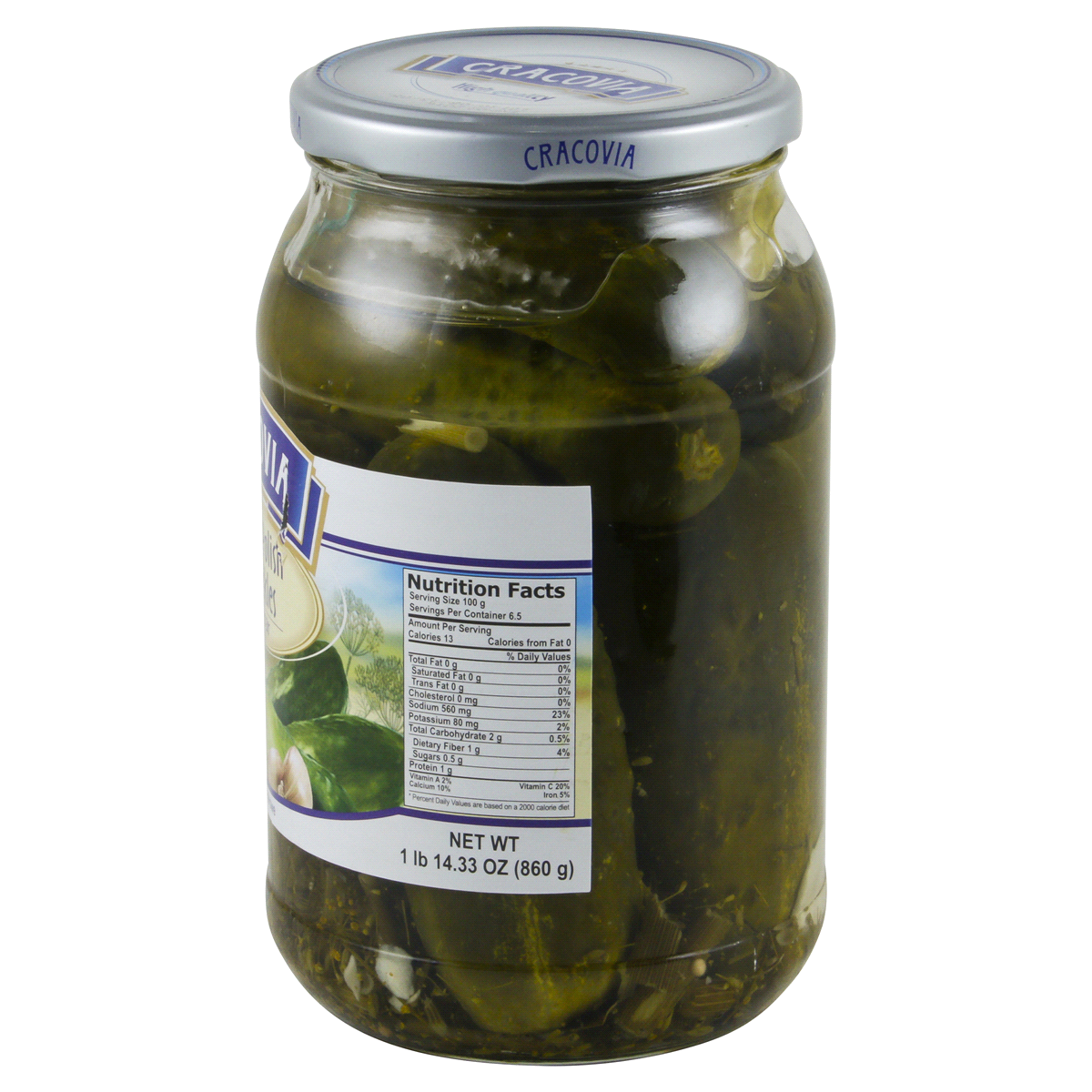 slide 2 of 4, Cracovia Pickles 30.33 oz, 30.33 oz