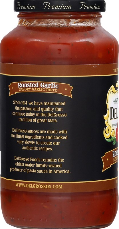 slide 4 of 5, DelGrosso Pasta Sauce, Roasted Garlic, 24 oz