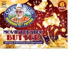 Cousin Willie's Microwave Popcorn Movie Theater Butter