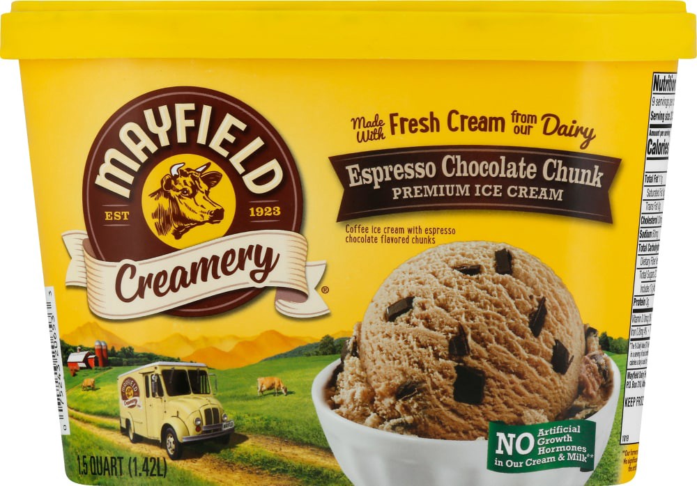 slide 6 of 6, Mayfield Creamery Espresso Chocolate Chunk Ice Cream, 48 fl oz