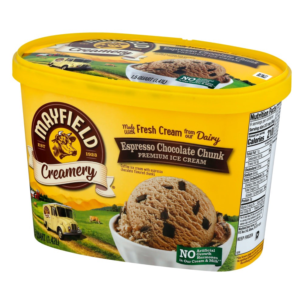slide 5 of 6, Mayfield Creamery Espresso Chocolate Chunk Ice Cream, 48 fl oz