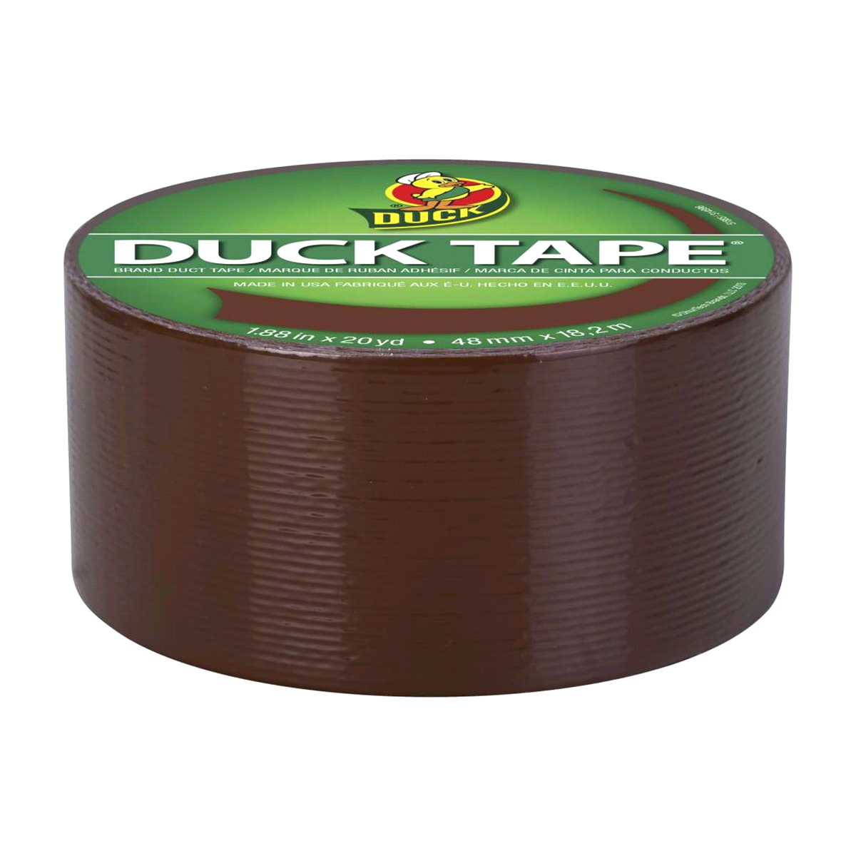 slide 2 of 2, Duck Tape Brand Duct Tape, Brown, 1.88 in. x 20 yd., 20 yd