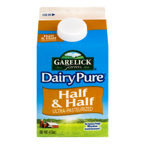 slide 1 of 1, Dairypure Half & Half, 1 pint