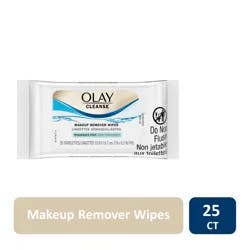 Olay Cleanse Makeup Remover Wipes, Fragrance Free, 25 count