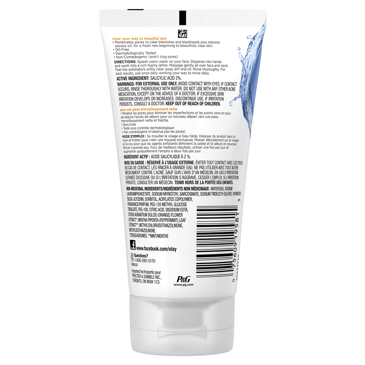 slide 3 of 3, Olay Salicylic Acid Acne Treatment Scrub 5 oz, 5 oz