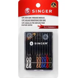 SINGER Sew-Quick Threaded Hand Needles, 13 Count
