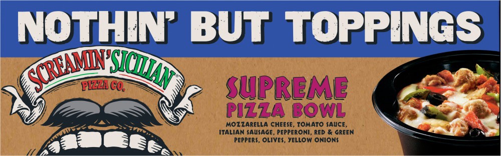 slide 5 of 5, Screamin' Sicilian Supreme Pizza Bowl, 8 oz