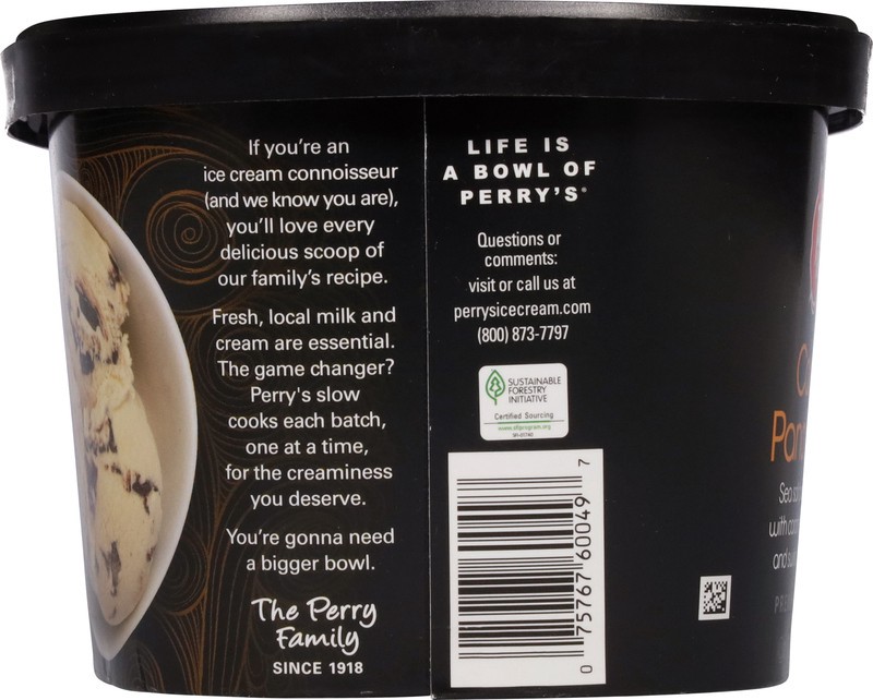 slide 3 of 5, Perry's Ice Cream Ice Cream, Caramel Panda Paws, Premium, 1.5 qt