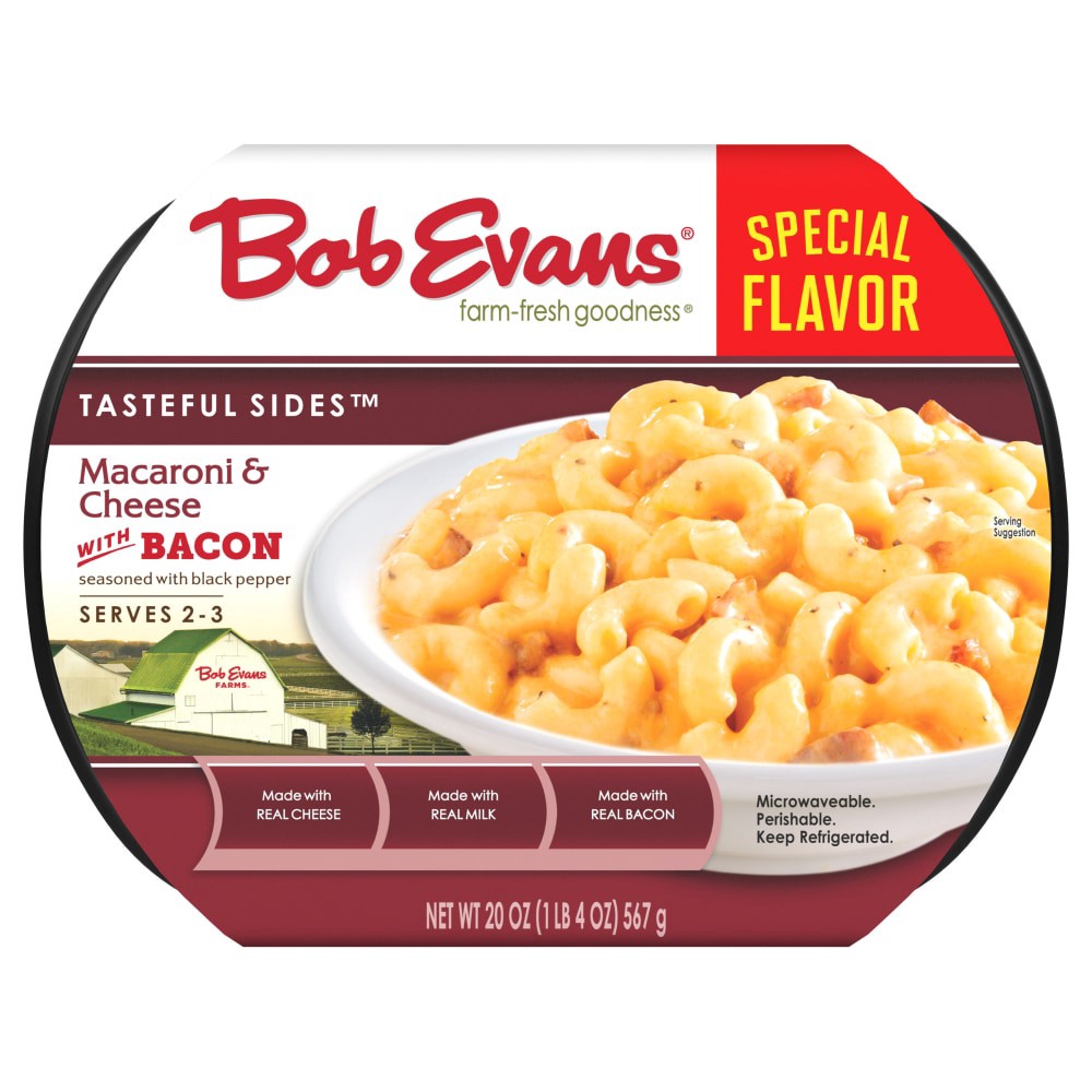 slide 3 of 3, Bob Evans Tasteful Sides Special Flavor with Bacon Macaroni & Cheese 20 oz, 20 oz