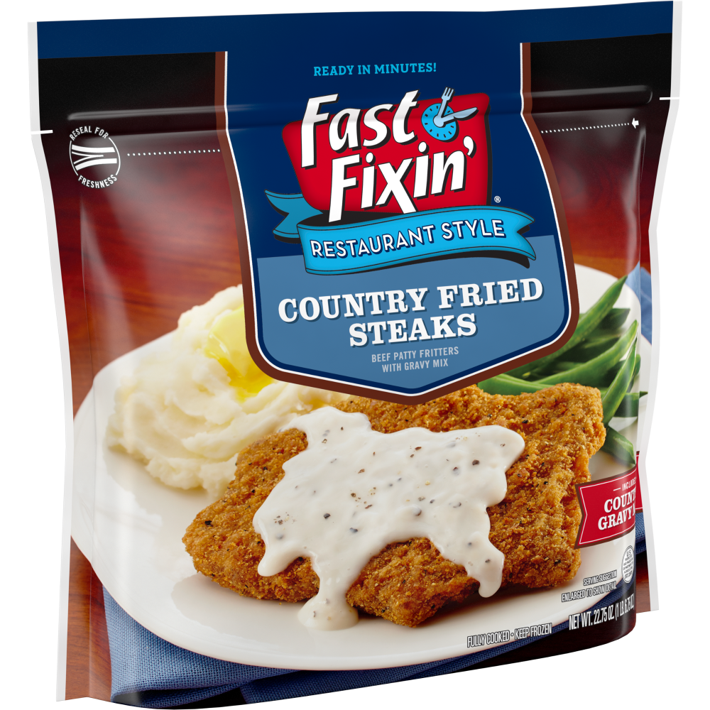 slide 5 of 5, Fast Fixin Restaurant Style Country Fried Steaks with Gravy Mix, 22.75 oz, 22.75 oz