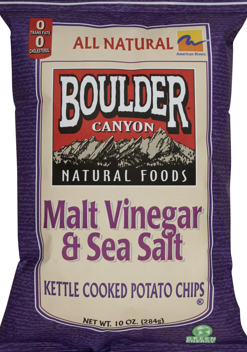 slide 4 of 6, Boulder Canyon Malt Vinegar And Sea Salt Kettle Chips, 10 oz