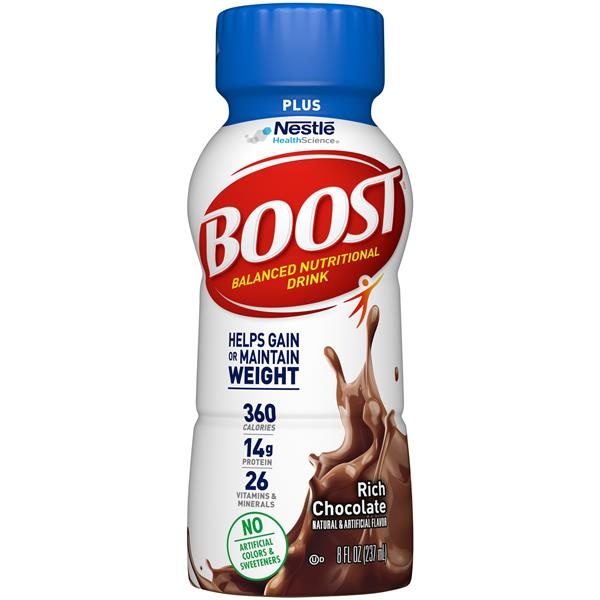 slide 1 of 1, Boost Plus Rich Chocolate 8 Fl. Oz. Bottle, 8 fl oz