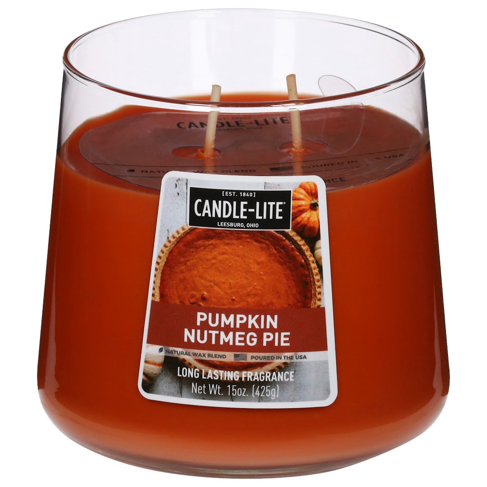 slide 3 of 3, Candle-Lite Pumpkin Nutmeg Pie Candle 1 ea, 1 ct