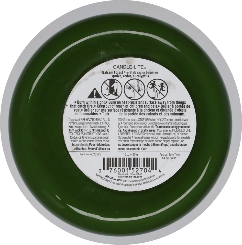 slide 3 of 4, Candle-Lite Balsam Forest Candle 1 ea, 1 ct