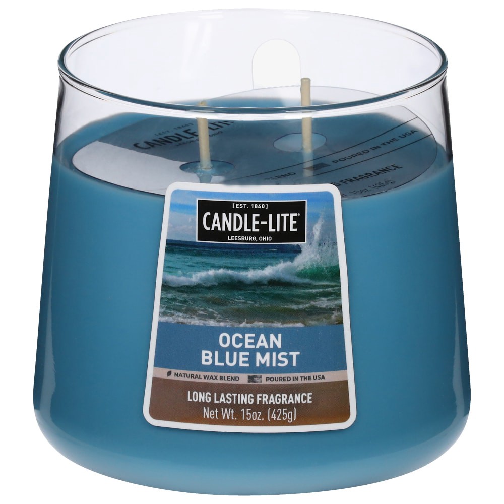 slide 3 of 3, Candle-Lite Ocean Blue Mist Candle 1 ea, 1 ct
