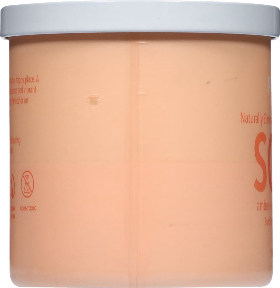 slide 6 of 6, Pure Soft Amber + Geranium Flower Candle 1 ea, 1 ct