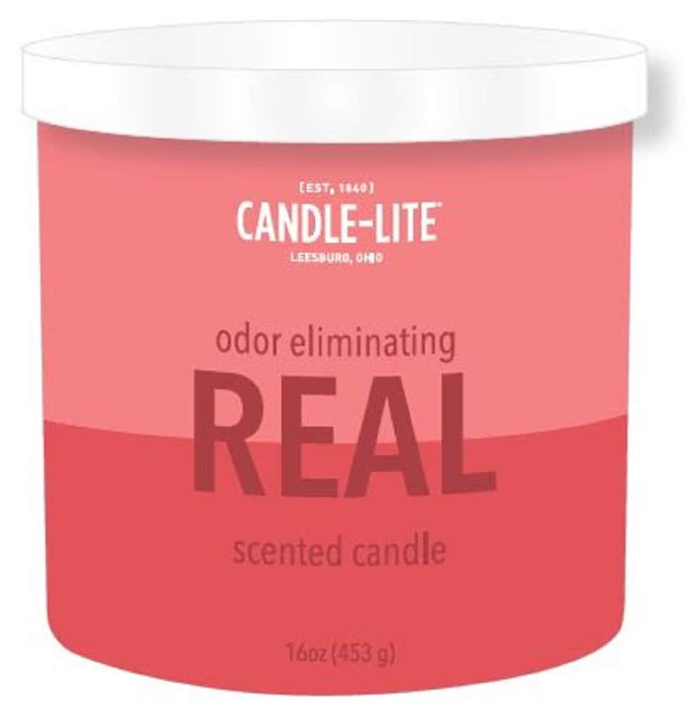 slide 1 of 1, Candle-Lite Odor Eliminating Real Scented 2-Wick Candle, 16 oz