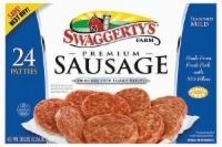 slide 1 of 1, Swaggerty's Farm 24 Premium Sausage Patties Mld, 24 ct