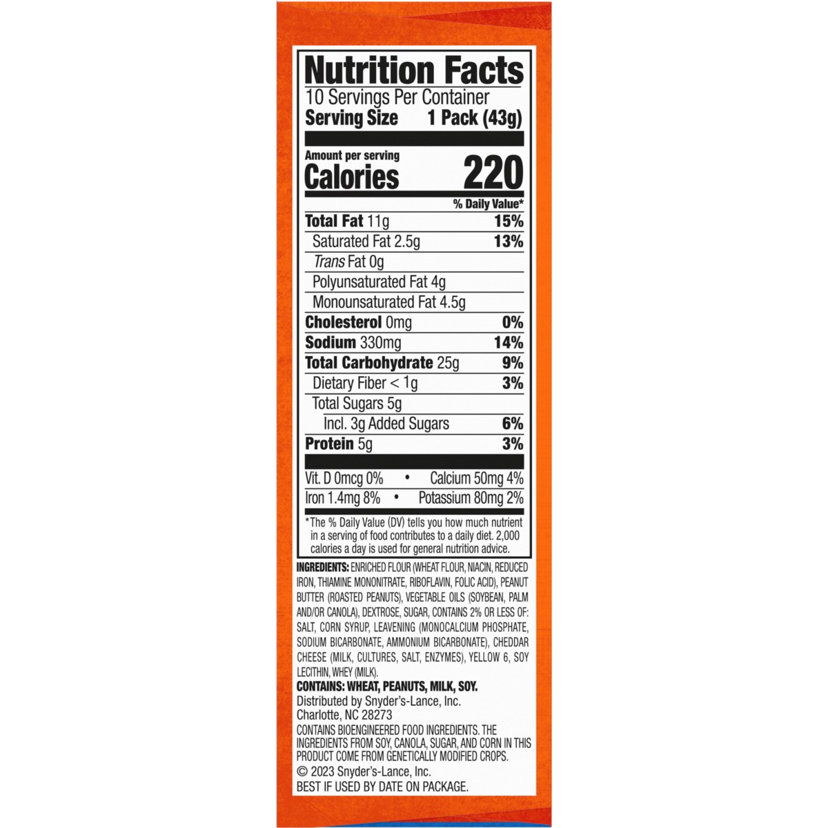 slide 13 of 13, Lance ToastChee Peanut Butter Sandwich Crackers, 15.100 oz