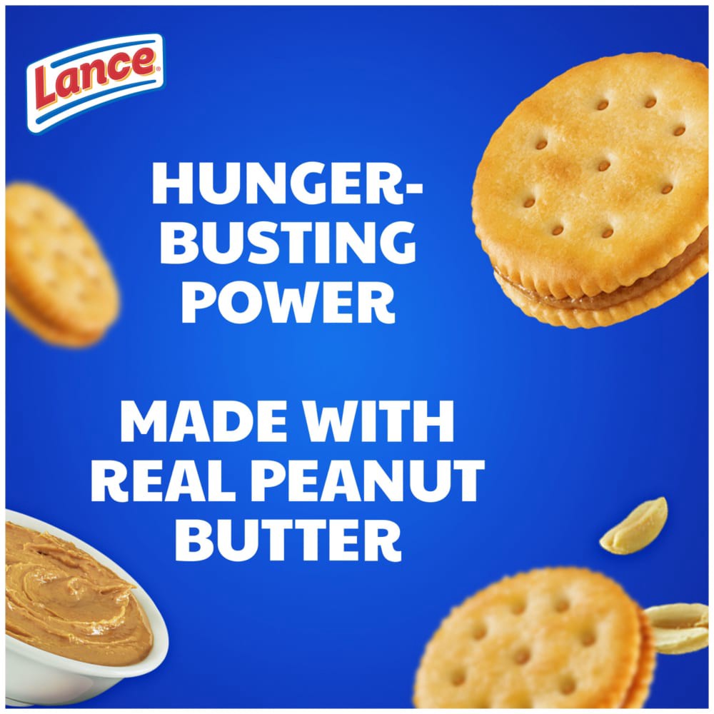 slide 3 of 6, Lance Malt with Peanut Butter Sandwich Crackers, 12.800 oz