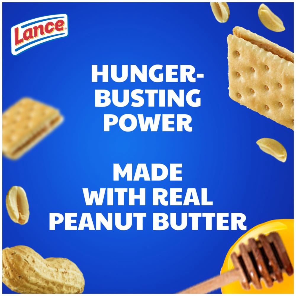 slide 3 of 6, Lance Captain's Wafers Peanut Butter and Honey Sandwich Crackers, 13.700 oz