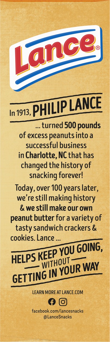 slide 11 of 13, Lance Captain's Wafers Peanut Butter and Honey Sandwich Crackers, 13.700 oz