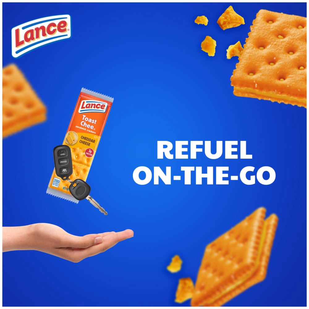 slide 4 of 5, Lance ToastChee Cheddar Sandwich Crackers, 14.100 oz