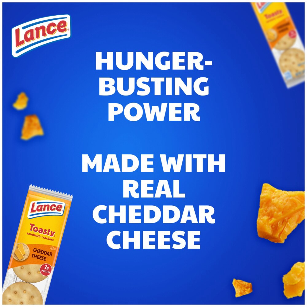 slide 3 of 6, Lance Toasty Cheddar Sandwich Crackers, 12.500 oz