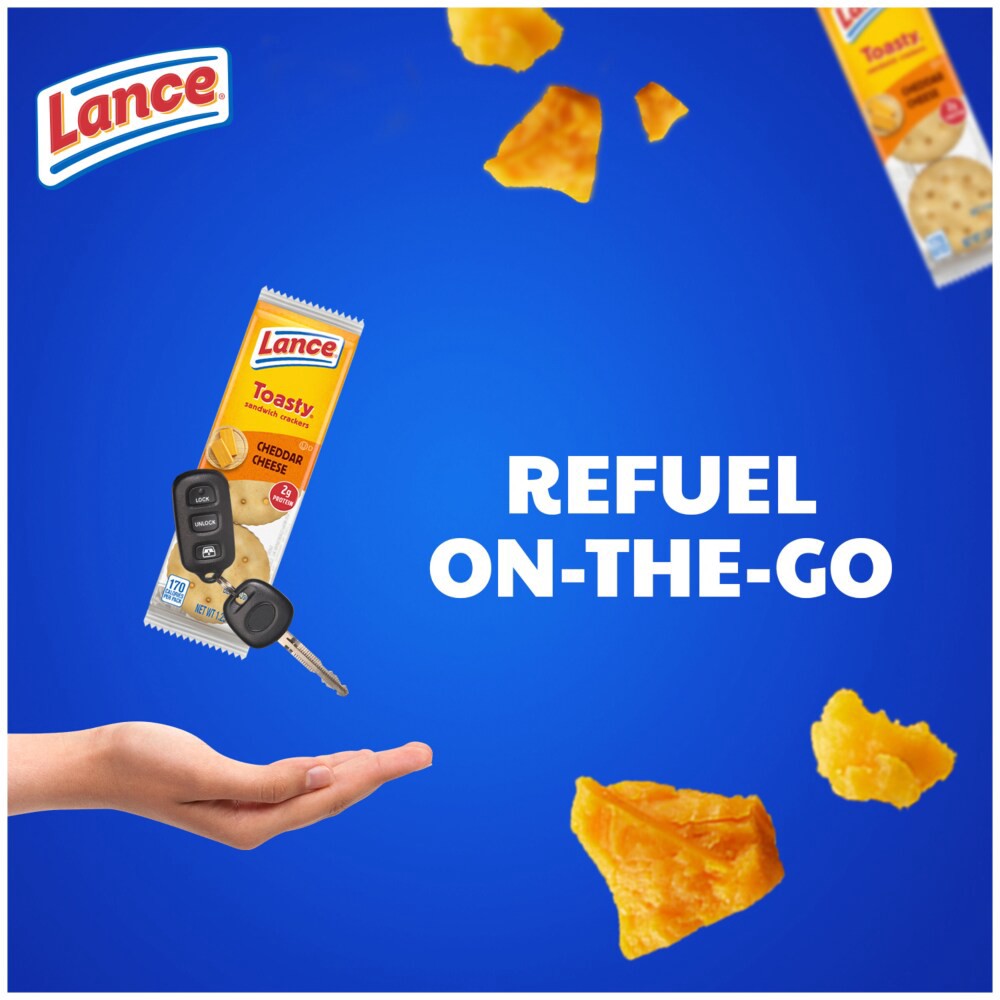 slide 4 of 6, Lance Toasty Cheddar Sandwich Crackers, 12.500 oz