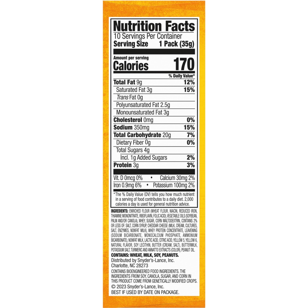 slide 7 of 12, Lance Toasty Cheddar Sandwich Crackers, 12.500 oz