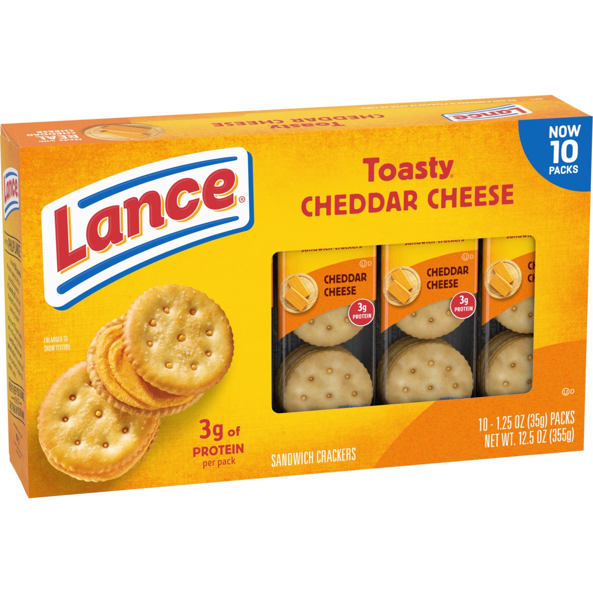 slide 12 of 12, Lance Toasty Cheddar Sandwich Crackers, 12.500 oz