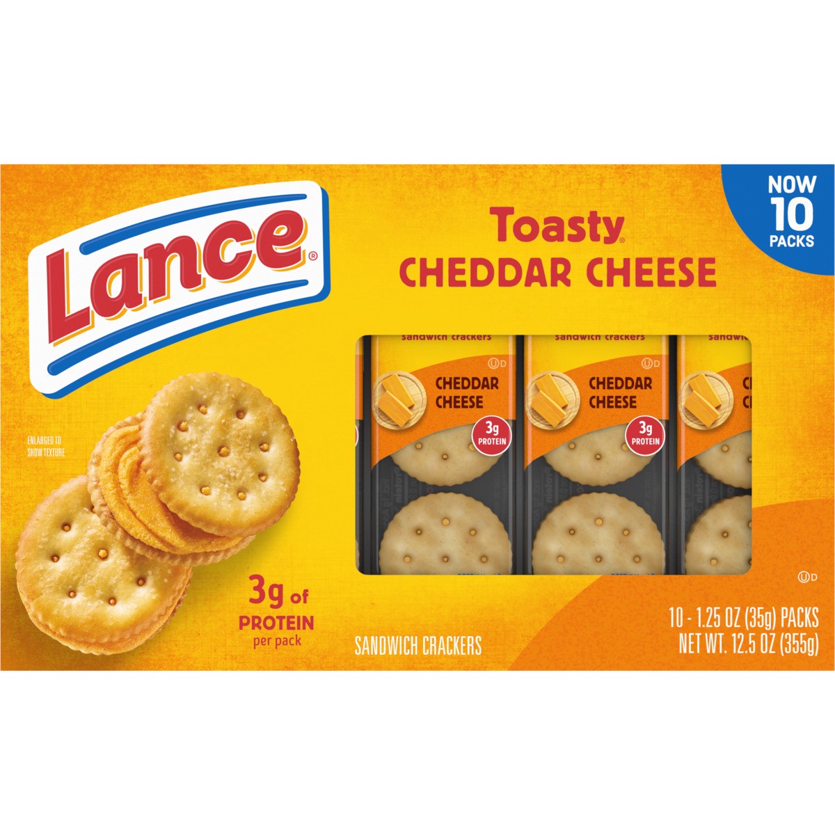 slide 5 of 12, Lance Toasty Cheddar Sandwich Crackers, 12.500 oz