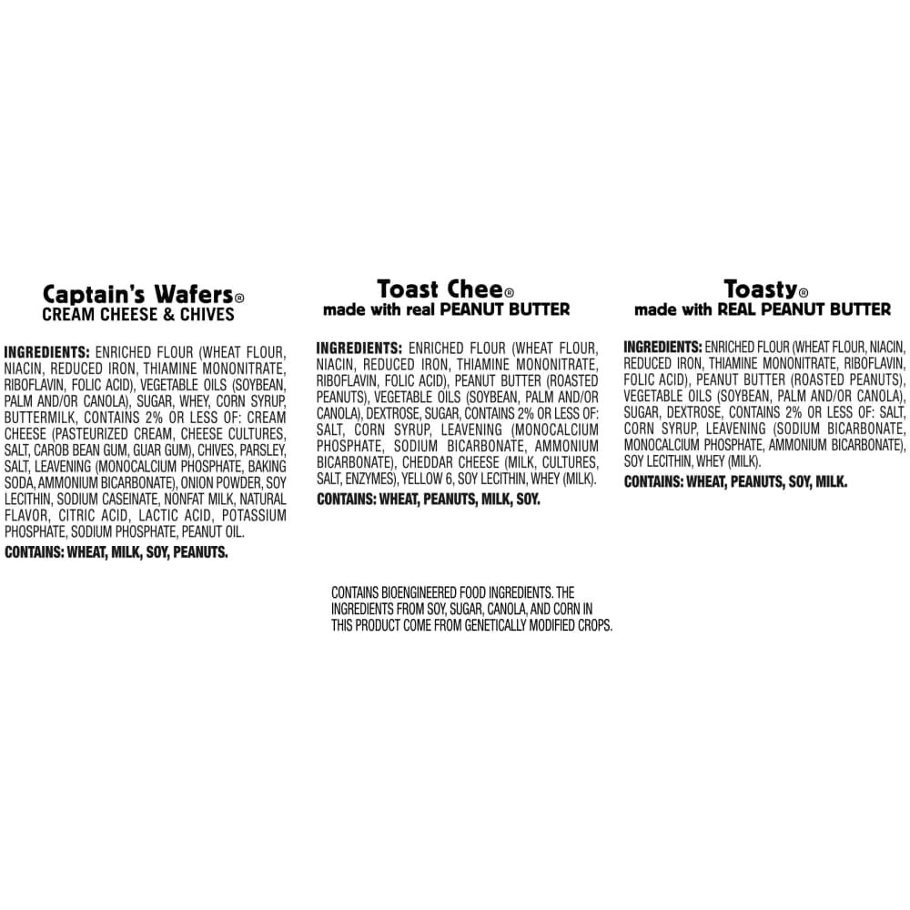 slide 6 of 6, Lance Sandwich Crackers, Variety Pack, 3 Flavors, 10 Individually Wrapped Packs, 6 Sandwiches Each, 13.900 oz