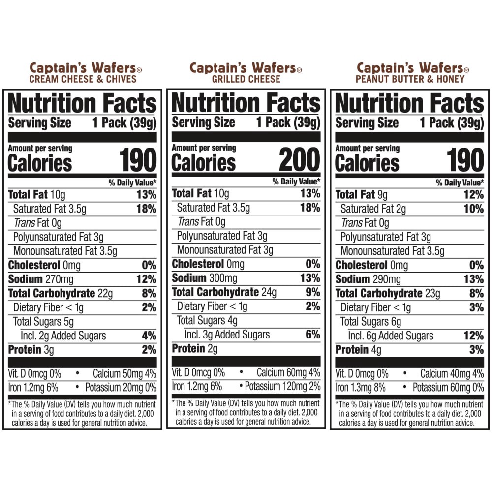 slide 2 of 5, Lance Captain's Wafers Sandwich Crackers Variety, 13.700 oz