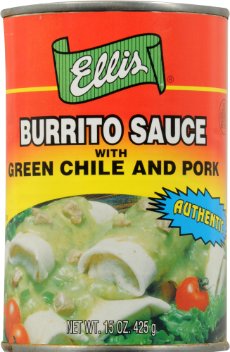 slide 2 of 2, Ellis Burrito Sauce With Green Chile And Pork, 15 oz