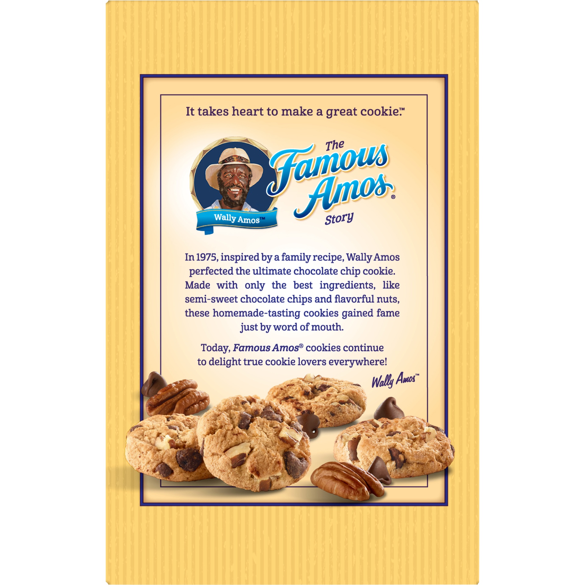 slide 7 of 7, Famous Amos Chocolate Chip & Pecan Bite Size Cookies, 12.4 oz