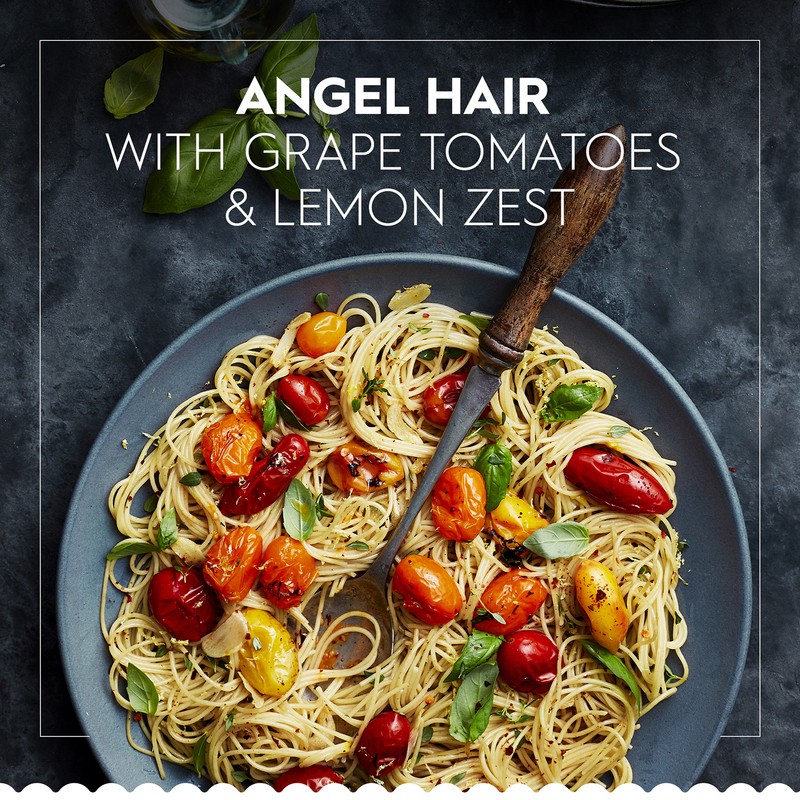 slide 2 of 5, Barilla Blue Box Angel Hair Non-GMO Certified & Kosher Pasta, 1 lb