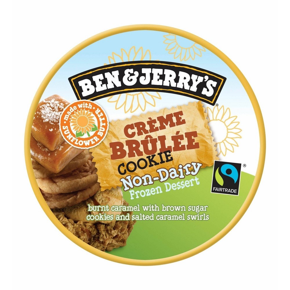 slide 2 of 3, Ben & Jerry's Non-Dairy Crème Brûlée Cookie Frozen Dessert, 16 oz, 16 oz