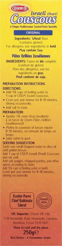 slide 3 of 5, Osem Israeli Original Couscous 8.8 oz, 8.8 oz