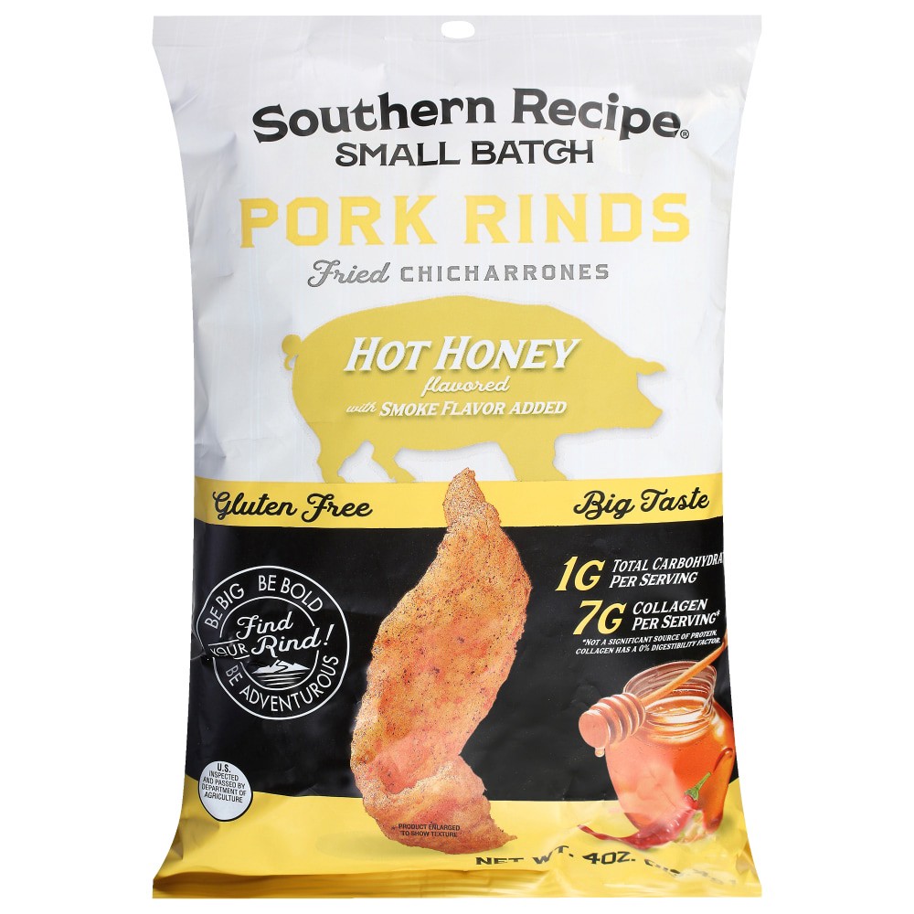 slide 2 of 2, Southern Recipe Hot Honey Pork Rinds 4 oz, 4 oz