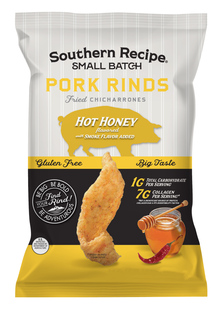slide 1 of 1, Southern Recipe Small Batch Pork Rinds Hot Honey, 4 oz