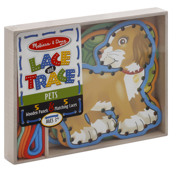 slide 1 of 1, Melissa & Doug Pets Lace And Trace Panels, 1 ct