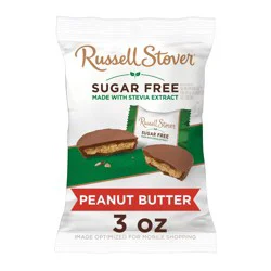 Russell Stover Sugar Free Peanut Butter Cup Chocolate Candy, 3 oz. bag