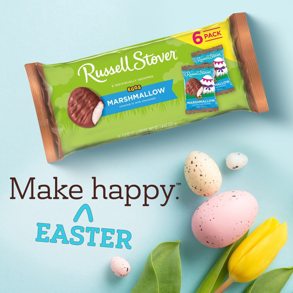 slide 2 of 6, RUSSELL STOVER Easter Marshmallow Milk Chocolate Easter Eggs 6 pack, 7.8 oz., 6 ct